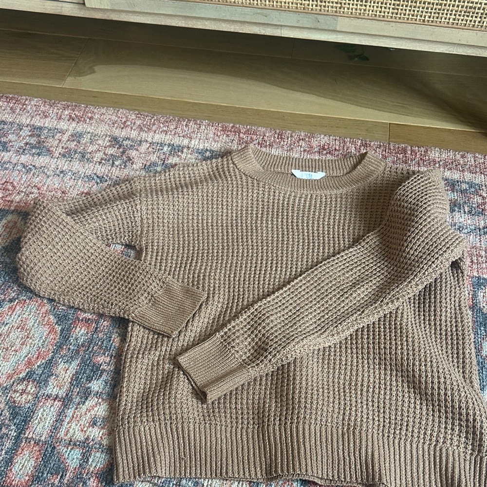 Time and Tru Brown Knit Sweater
